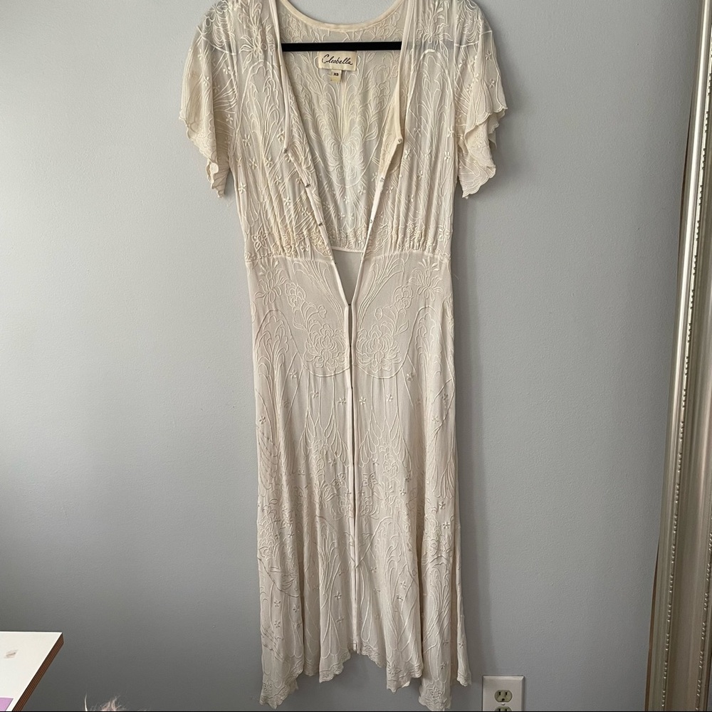 CLEOBELLA ALLOVER LACE MIDI DRESS